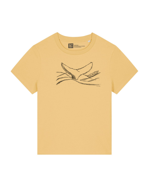 Walflossen Damen T-Shirt – Bio & Fair – Nispero Yellow
