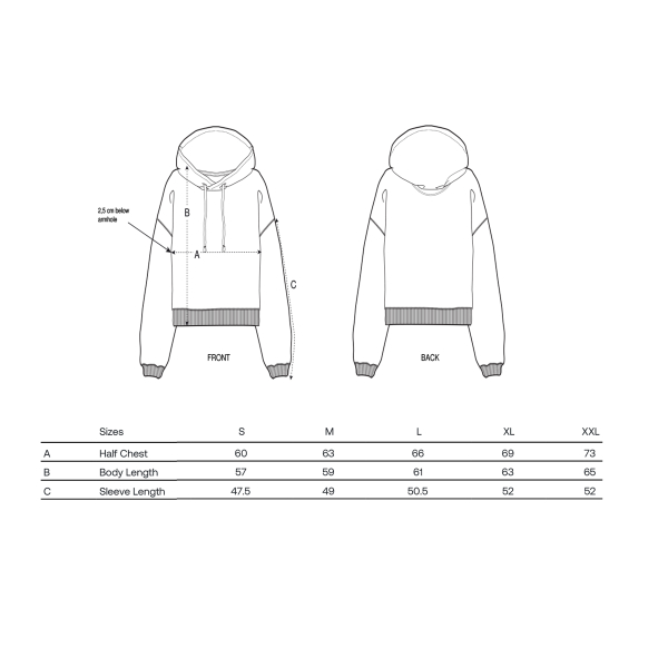 Damen Hoodie – Papierhafen | Worker Blue mit weißem Druck – Fair produziert - Boxy-Fit