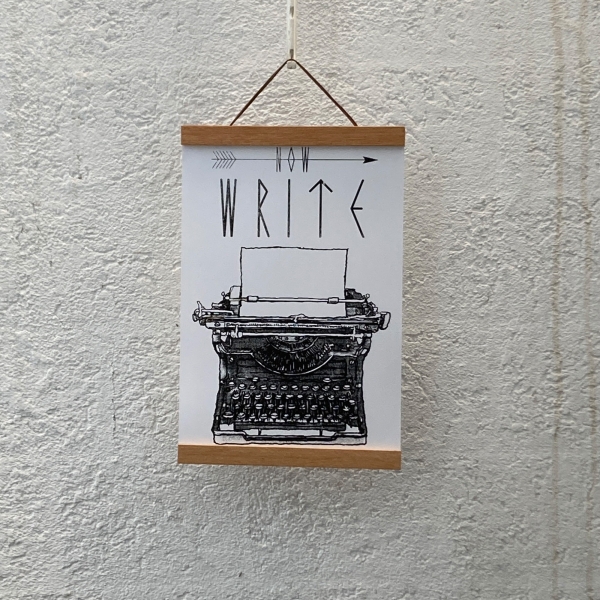 Schreibmaschine A4 Poster – Vintage-Charme für dein Zuhause