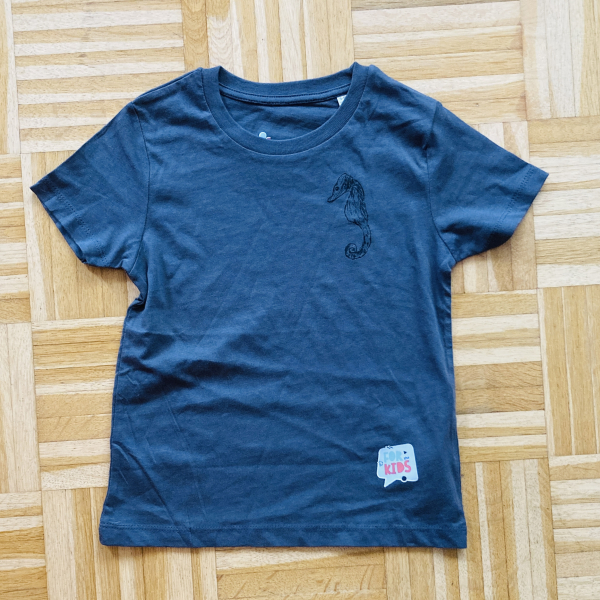 for the kids Seepferdchen T-Shirt für Kinder india ink