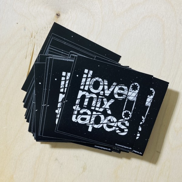 5er SET ilovemixtapes Aufkleber Sticker 9,8cm