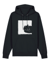 Fox in a Box – Premium Unisex Bio-Hoodie | Black