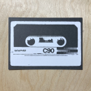 „C90 Classic“ – Postkarte für Mixtape-Liebhaber